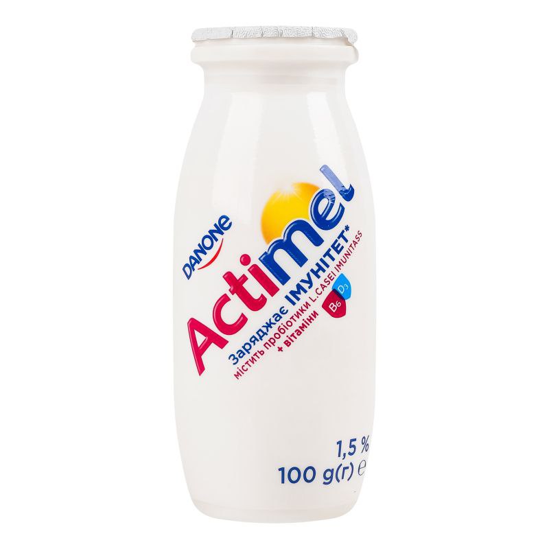 Продукт кисломолочний Actimel солодкий 1.5% ПЕТ 100г